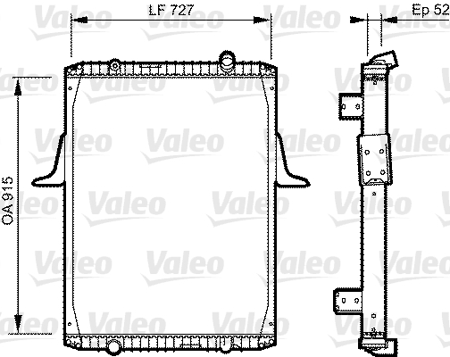 Radiateur Valeo 732335