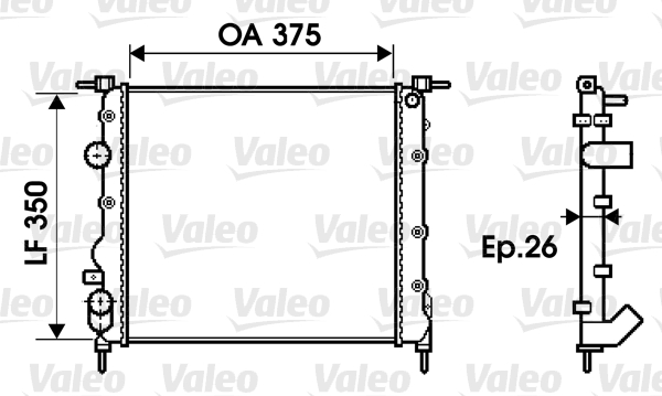 Radiateur Valeo 732338