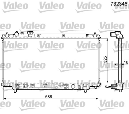 Radiateur Valeo 732345