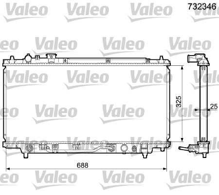 Radiateur Valeo 732346