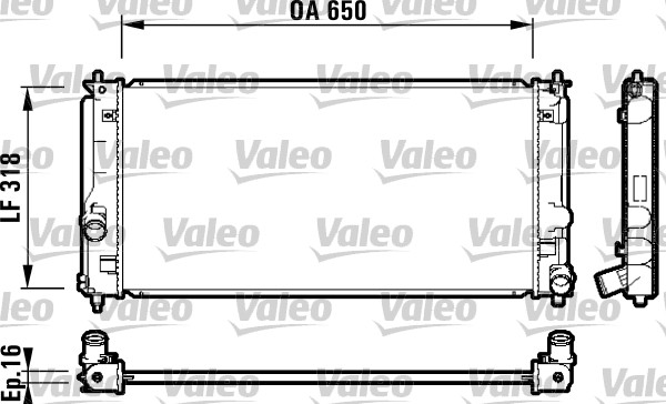 Radiateur Valeo 732413