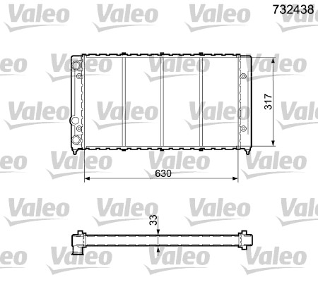 Radiateur Valeo 732438