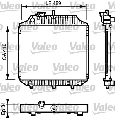 Radiateur Valeo 732442