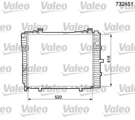 Radiateur Valeo 732451