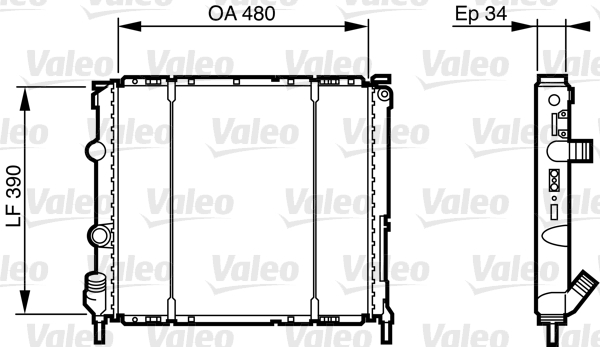 Valeo Radiateur 732474