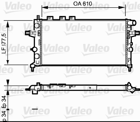Radiateur Valeo 732550