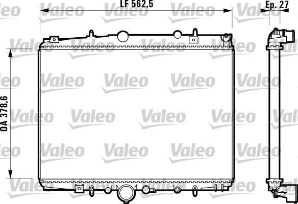 Radiateur Valeo 732598