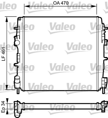 Radiateur Valeo 732687