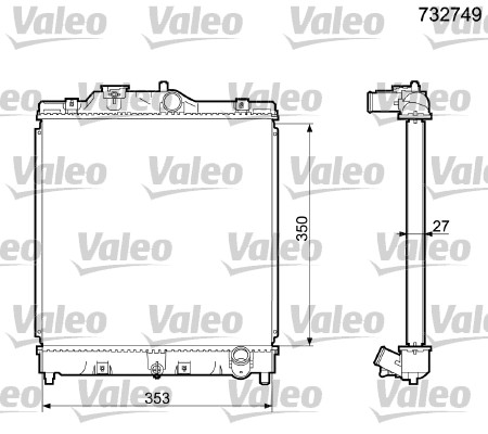 Radiateur Valeo 732749