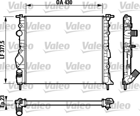 Radiateur Valeo 732765