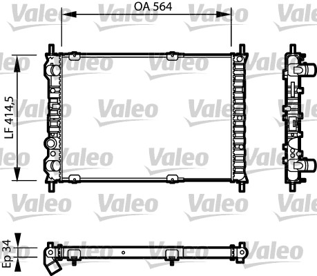 Radiateur Valeo 732787