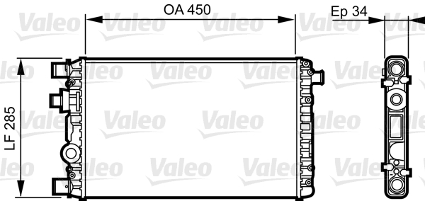 Radiateur Valeo 732789