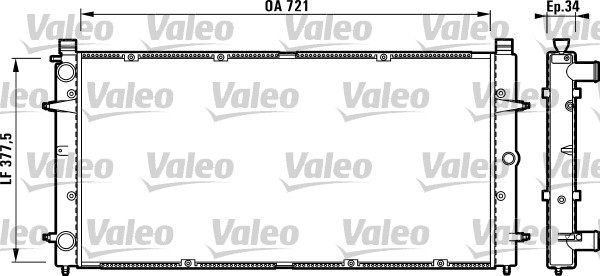 Radiateur Valeo 732845