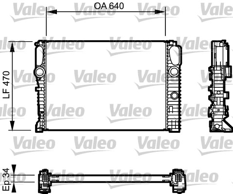 Radiateur Valeo 732849