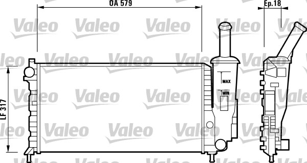 Radiateur Valeo 732851