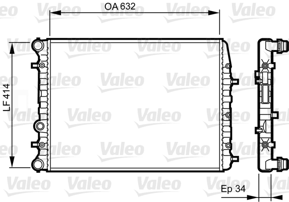 Radiateur Valeo 732864