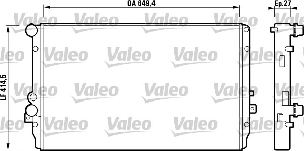 Radiateur Valeo 732867