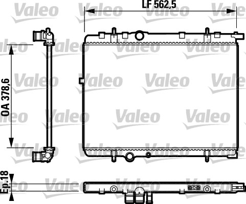 Radiateur Valeo 732891