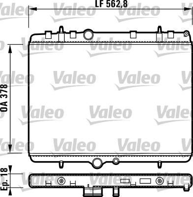 Radiateur Valeo 732896