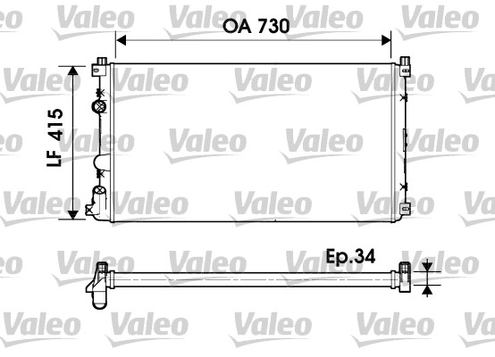 Radiateur Valeo 732918