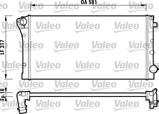 Radiateur Valeo 732925