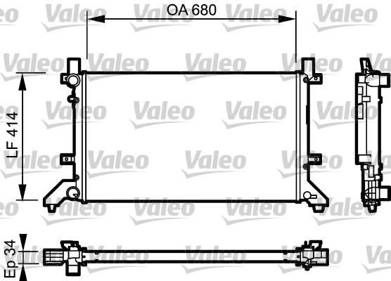 Radiateur Valeo 732952