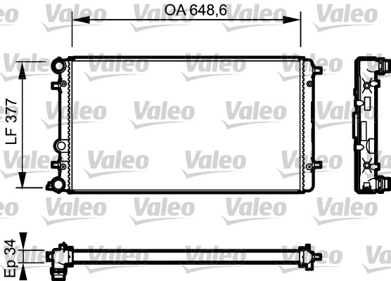 Radiateur Valeo 732957