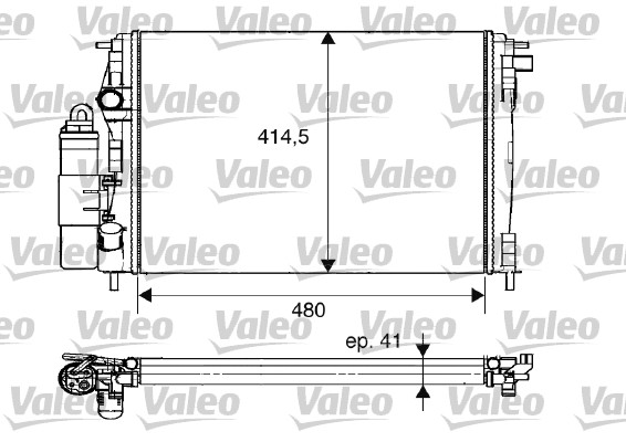 Koelmodule (radiateur+condensor) Valeo 733075