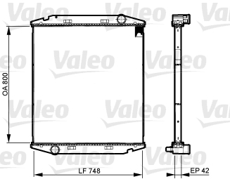 Koelblok radiateur Valeo 733510