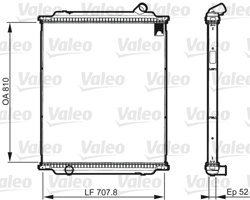 Koelblok radiateur Valeo 733518