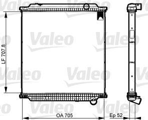 Koelblok radiateur Valeo 733526