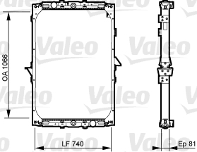 Radiateur Valeo 733531