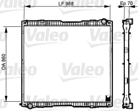 Radiateur Valeo 733540