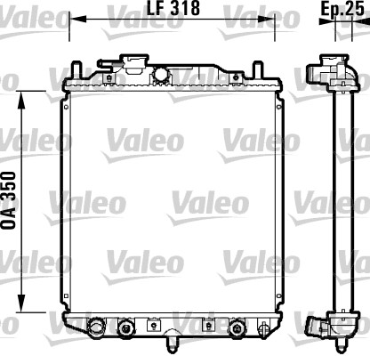 Radiateur Valeo 734101