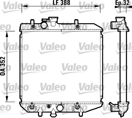 Radiateur Valeo 734104