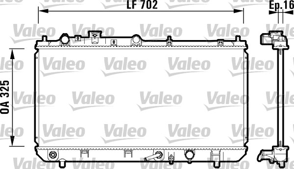 Radiateur Valeo 734124
