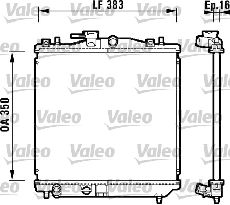 Radiateur Valeo 734157