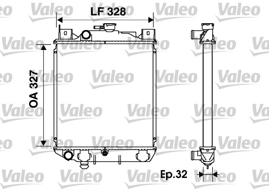 Radiateur Valeo 734166