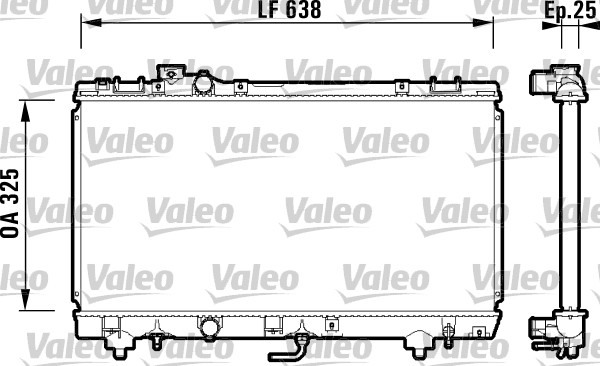 Radiateur Valeo 734176