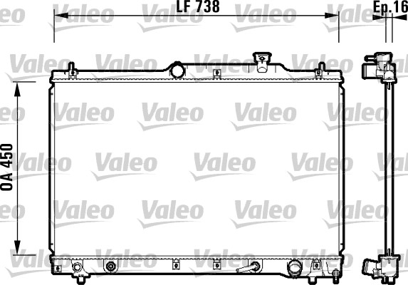 Radiateur Valeo 734201