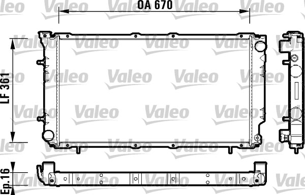 Radiateur Valeo 734211