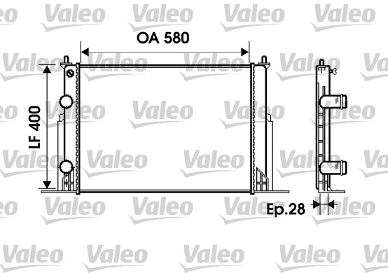 Radiateur Valeo 734229