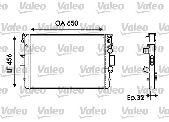 Radiateur Valeo 734231