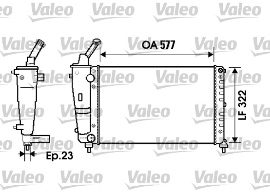 Radiateur Valeo 734237