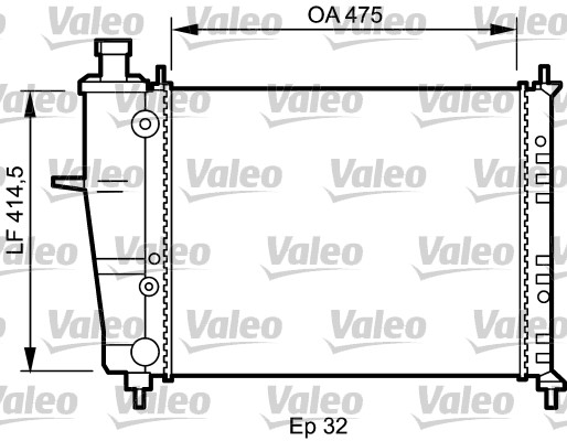 Radiateur Valeo 734239