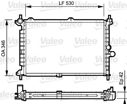Radiateur Valeo 734242
