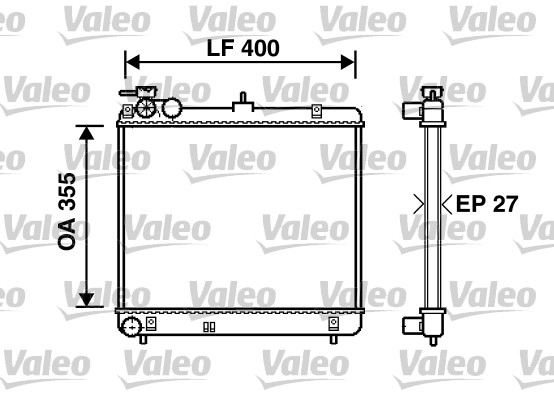 Radiateur Valeo 734255