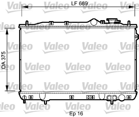 Radiateur Valeo 734256