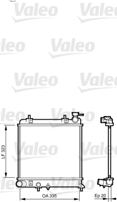 Radiateur Valeo 734266