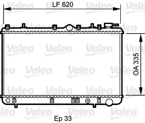 Radiateur Valeo 734267